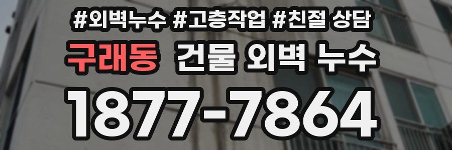 구래동 건물 외벽 누수