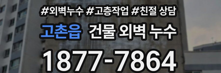 고촌읍 건물 외벽 누수