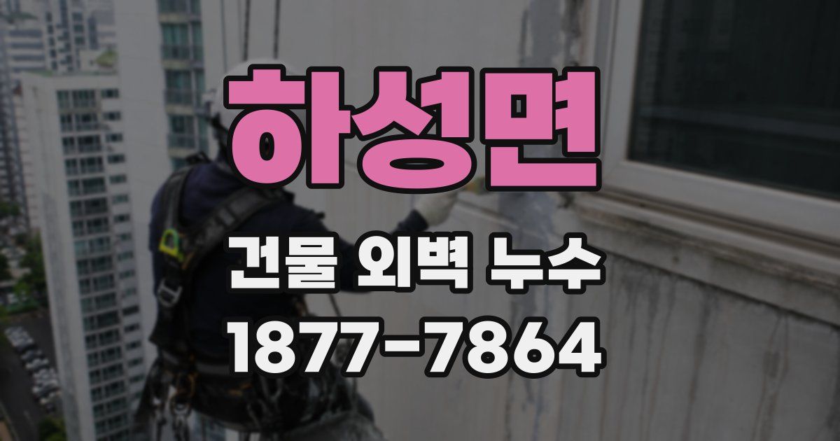 하성면 건물 외벽 누수