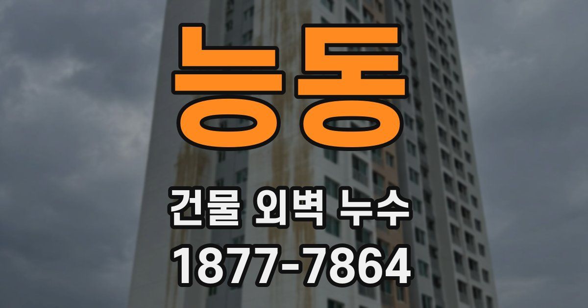 능동 건물 외벽 누수