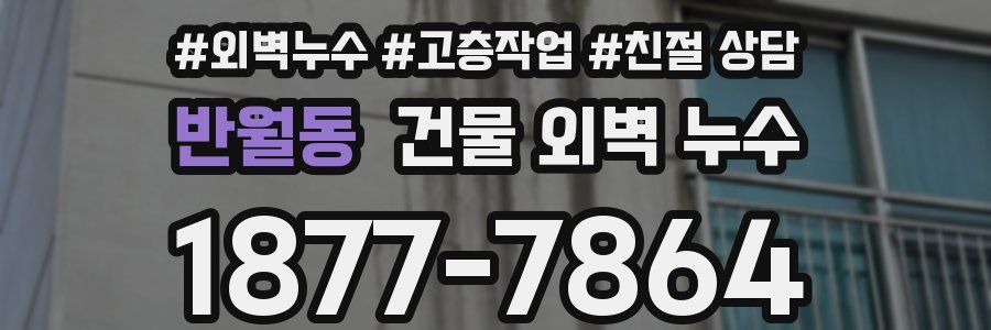 반월동 건물 외벽 누수