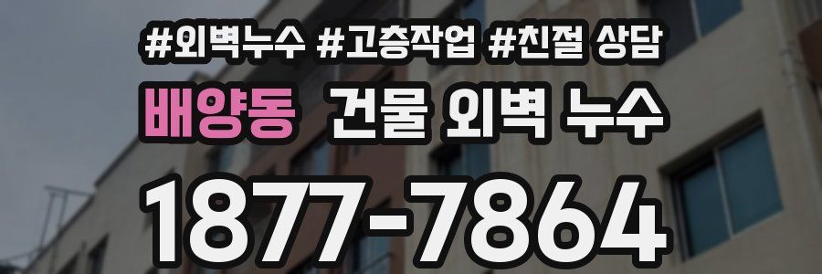 배양동 건물 외벽 누수