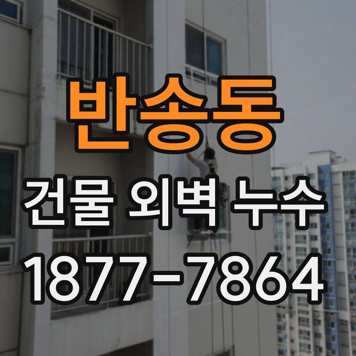 반송동 건물 외벽 누수 공사 전후 비교 포인트