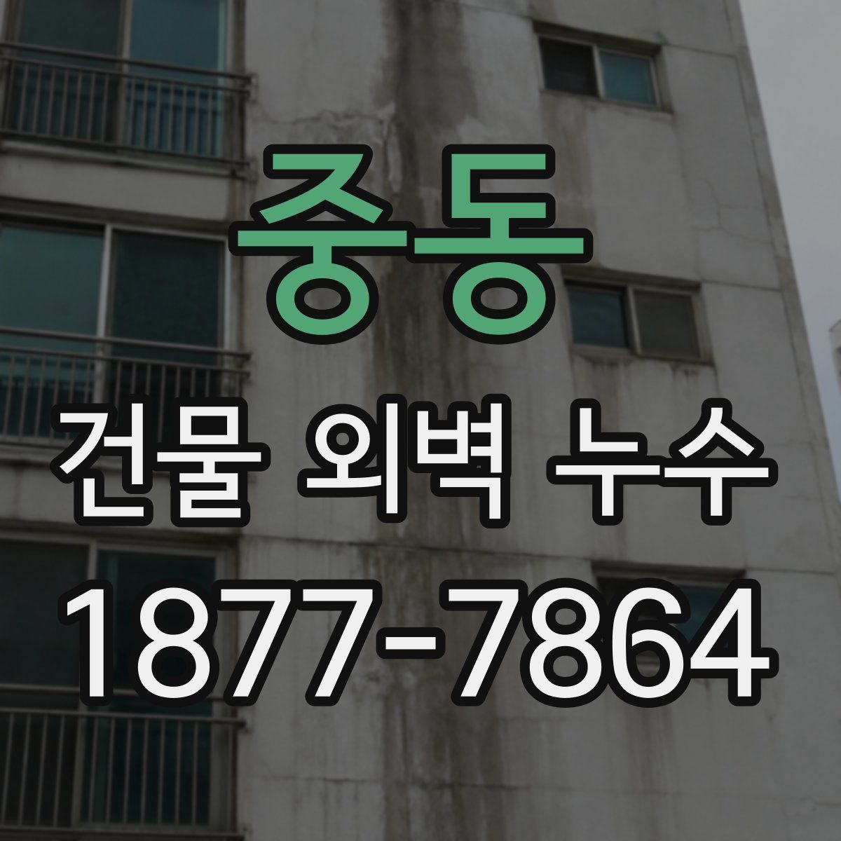 중동 건물 외벽 누수