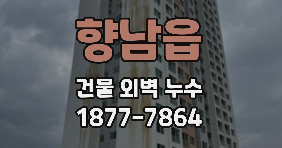 향남읍 건물 외벽 누수