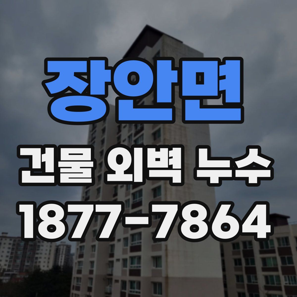 장안면 건물 외벽 누수