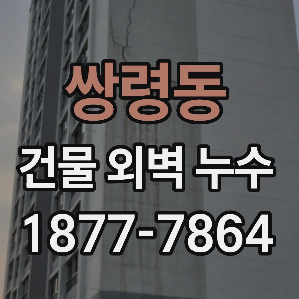 쌍령동 건물 외벽 누수