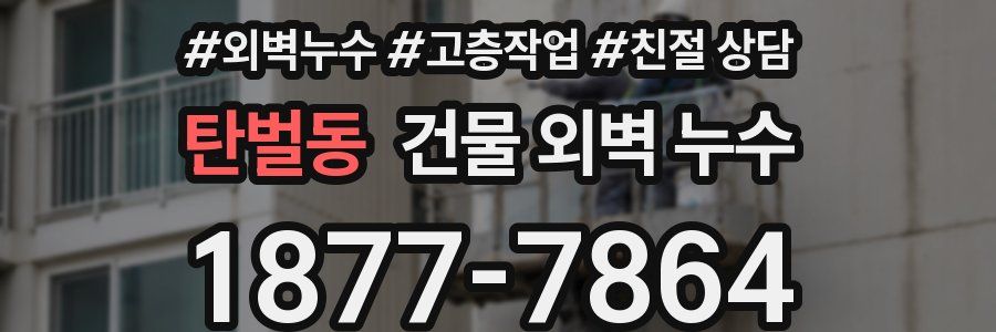 탄벌동 건물 외벽 누수
