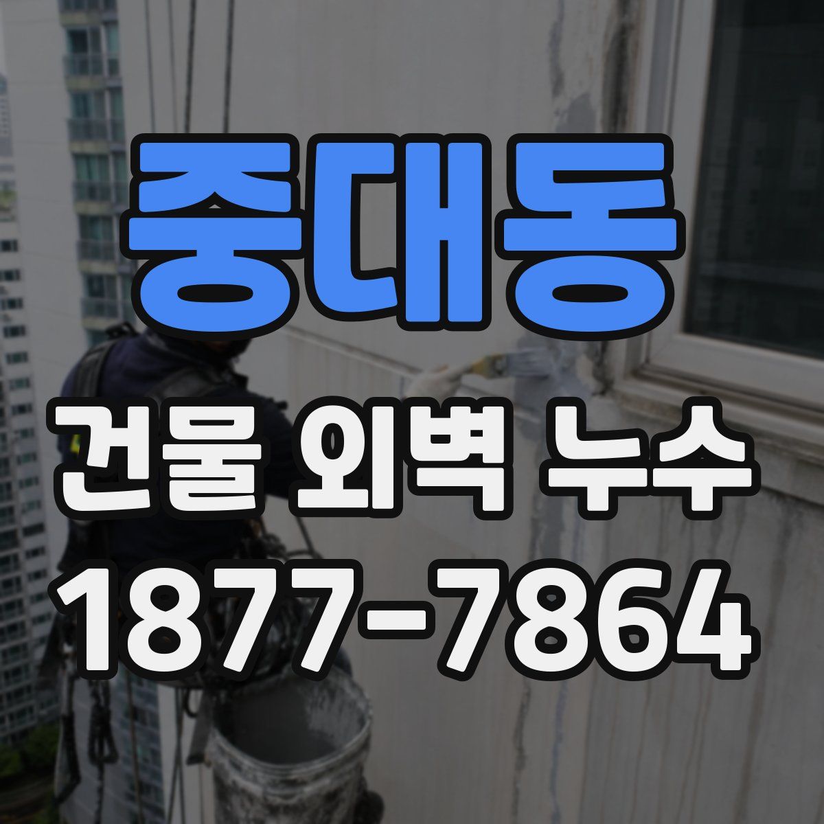 중대동 건물 외벽 누수