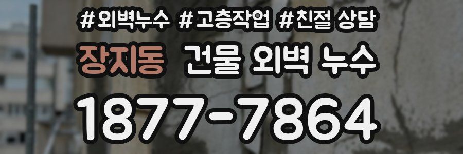 장지동 건물 외벽 누수
