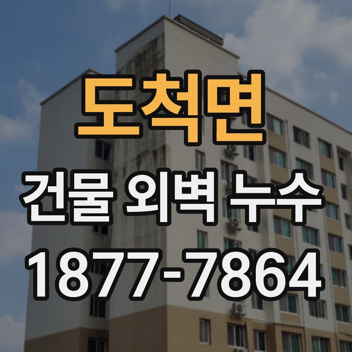 도척면 건물 외벽 누수