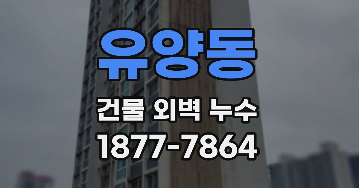 유양동 건물 외벽 누수