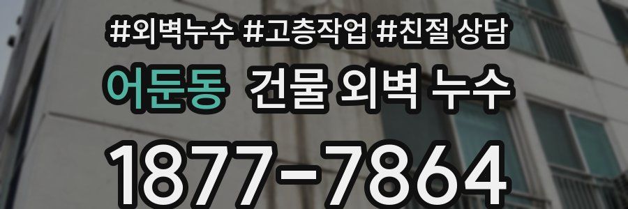 어둔동 건물 외벽 누수