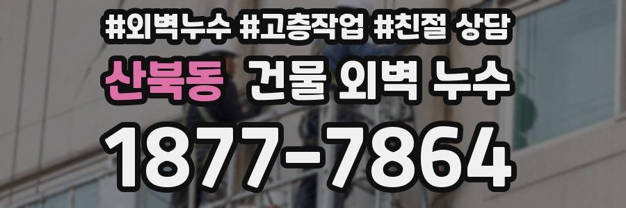 산북동 건물 외벽 누수