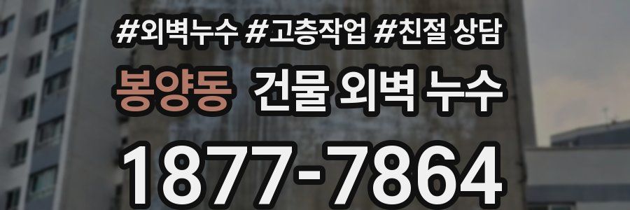 봉양동 건물 외벽 누수