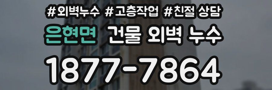 은현면 건물 외벽 누수