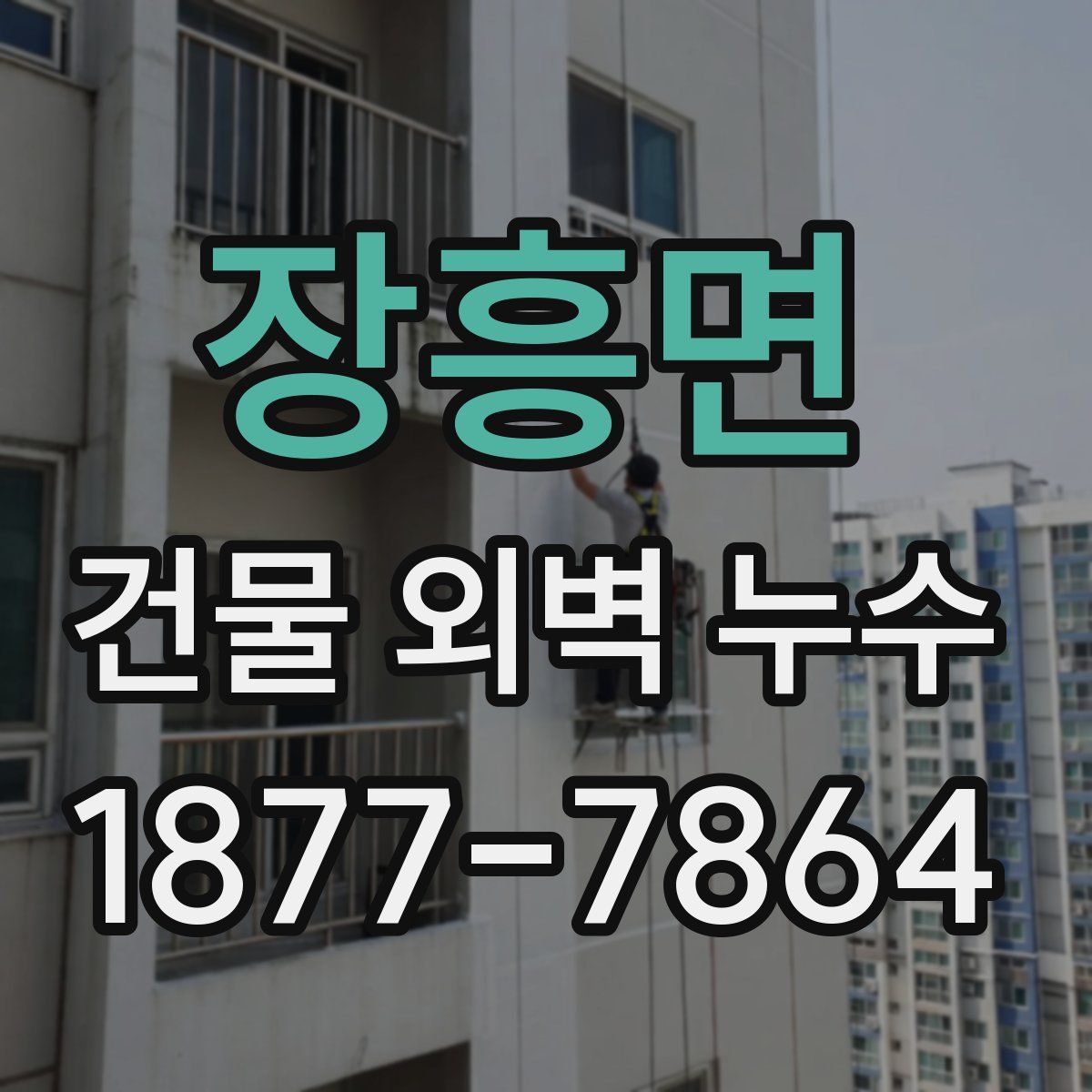 장흥면 건물 외벽 누수