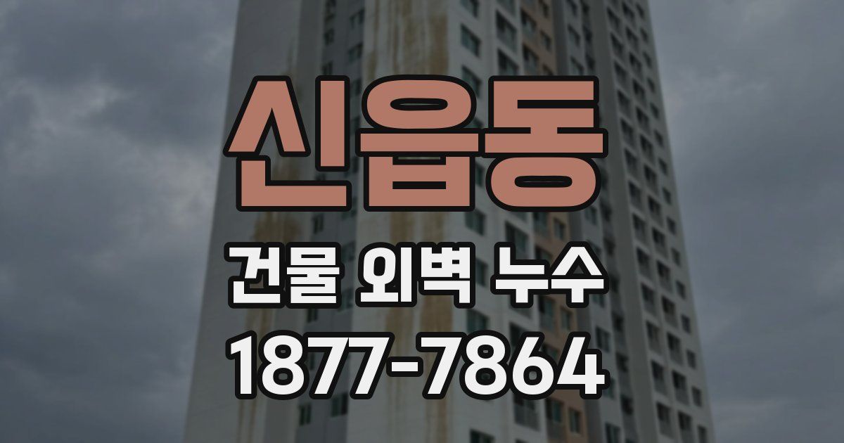 신읍동 건물 외벽 누수