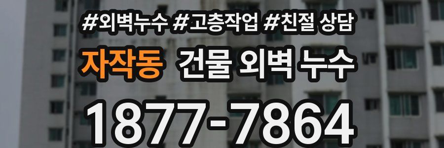 자작동 건물 외벽 누수