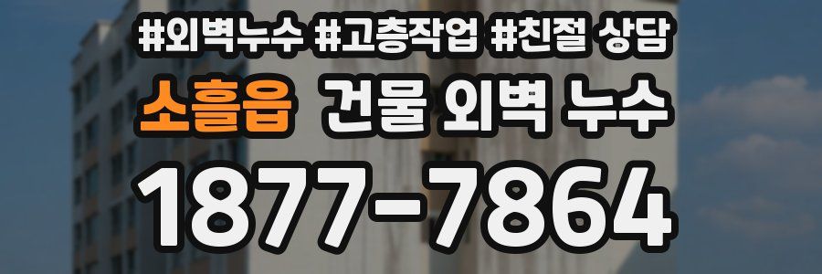 소흘읍 건물 외벽 누수