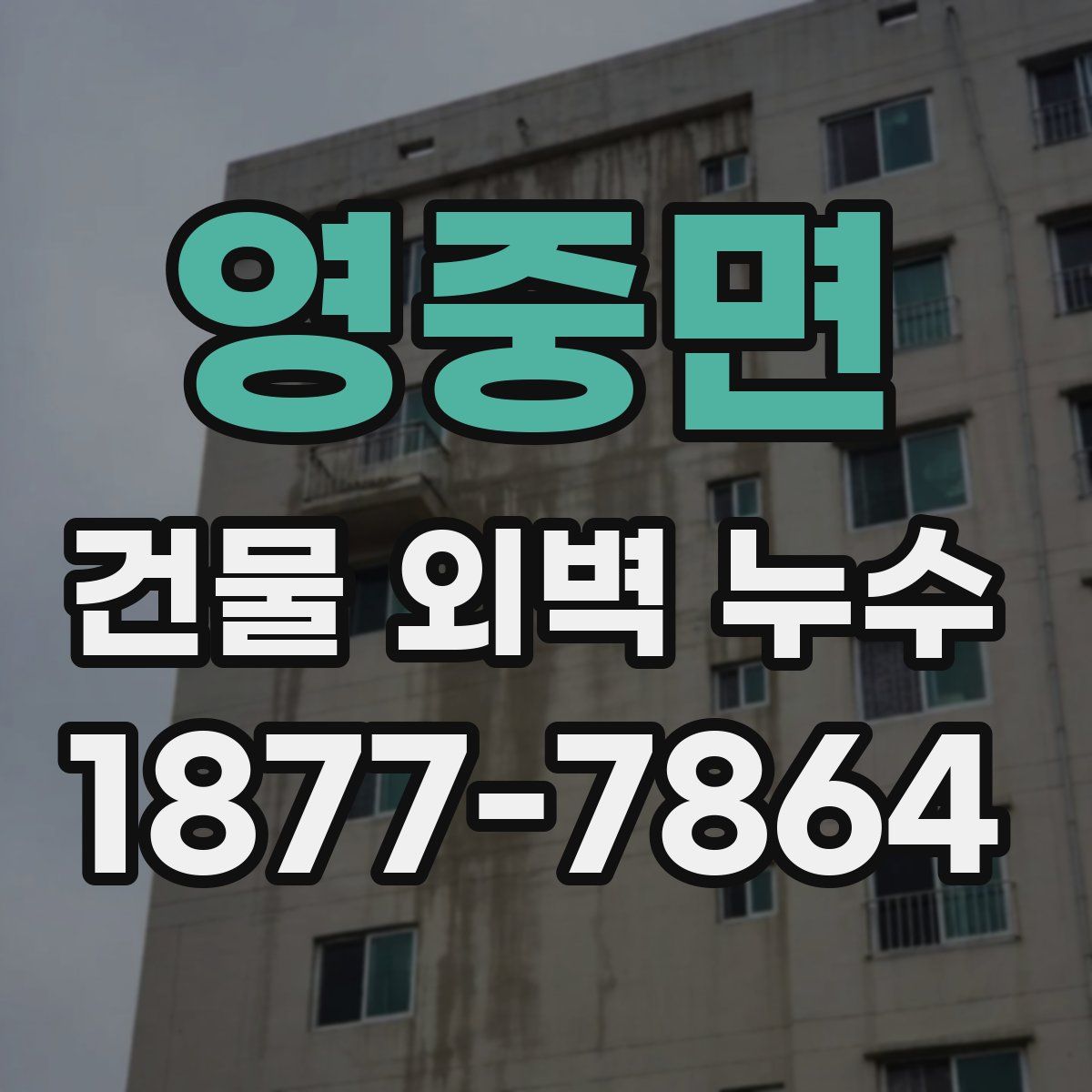 영중면 건물 외벽 누수