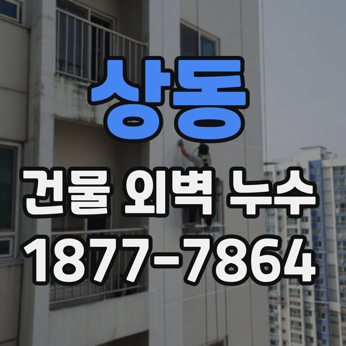 상동 건물 외벽 누수