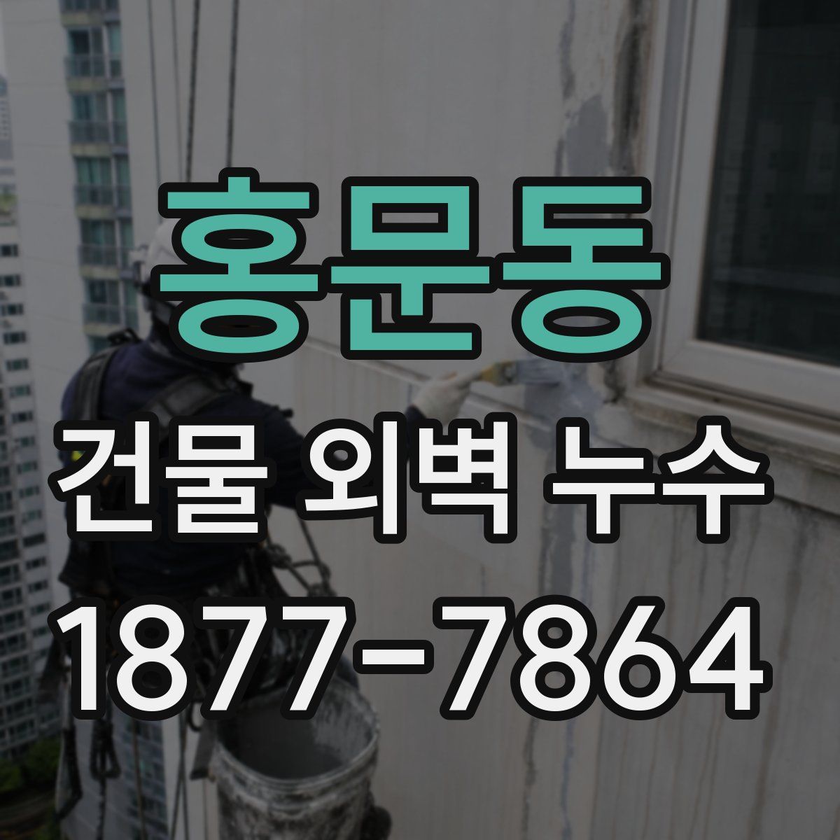 홍문동 건물 외벽 누수