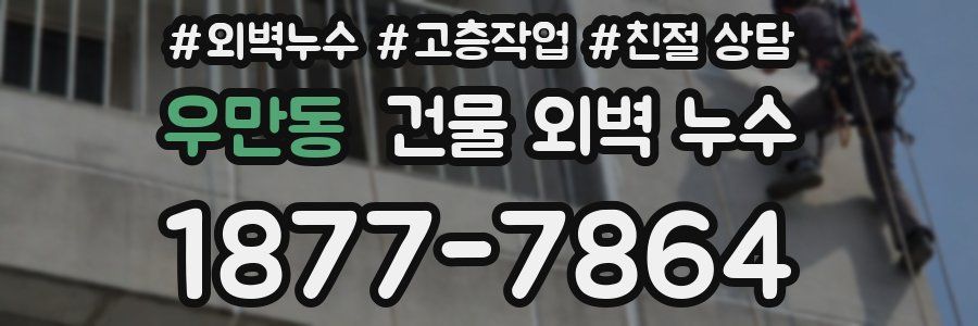우만동 건물 외벽 누수