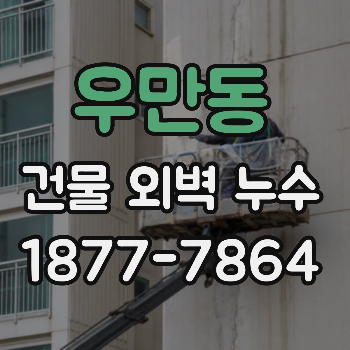 우만동 건물 외벽 누수