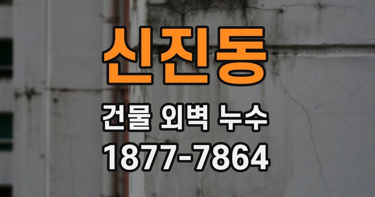 신진동 건물 외벽 누수