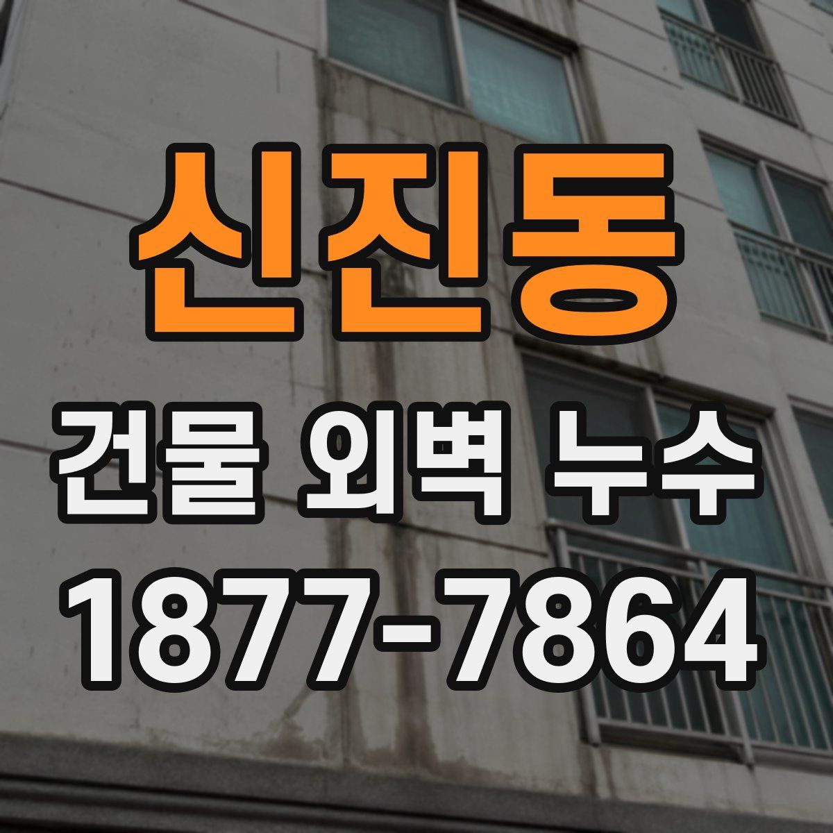 신진동 건물 외벽 누수