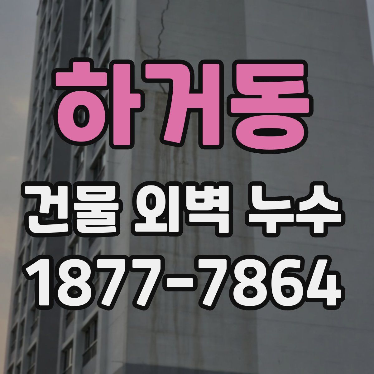 하거동 건물 외벽 누수