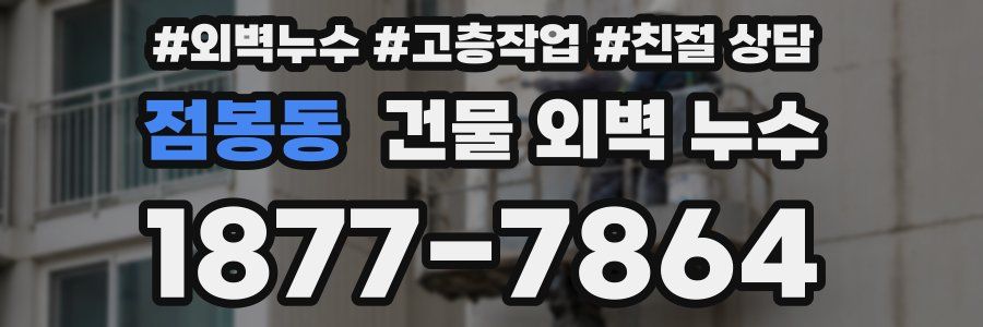 점봉동 건물 외벽 누수