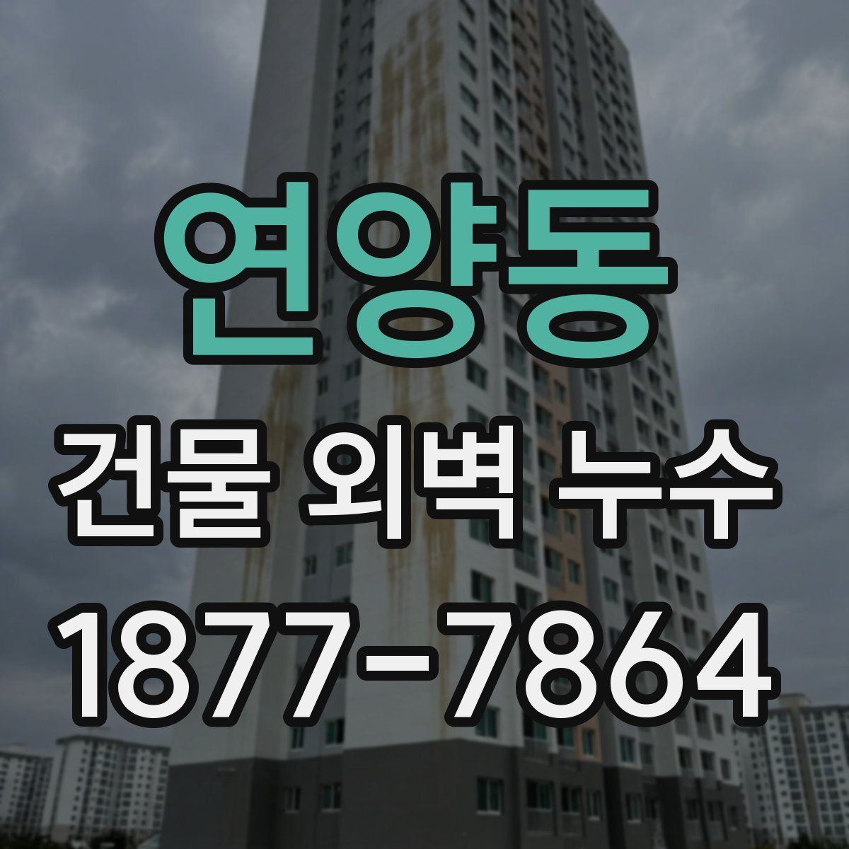 연양동 건물 외벽 누수