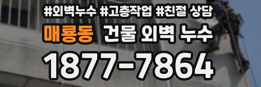 매룡동 건물 외벽 누수