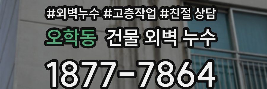 오학동 건물 외벽 누수