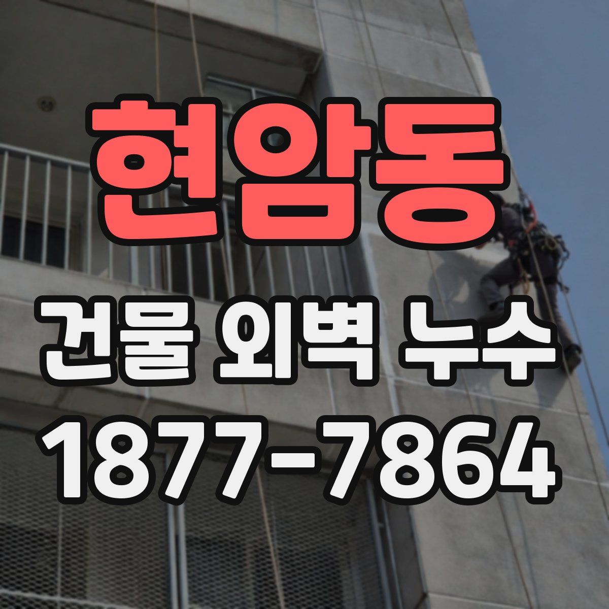 현암동 건물 외벽 누수
