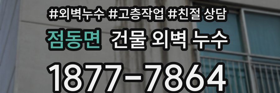 점동면 건물 외벽 누수