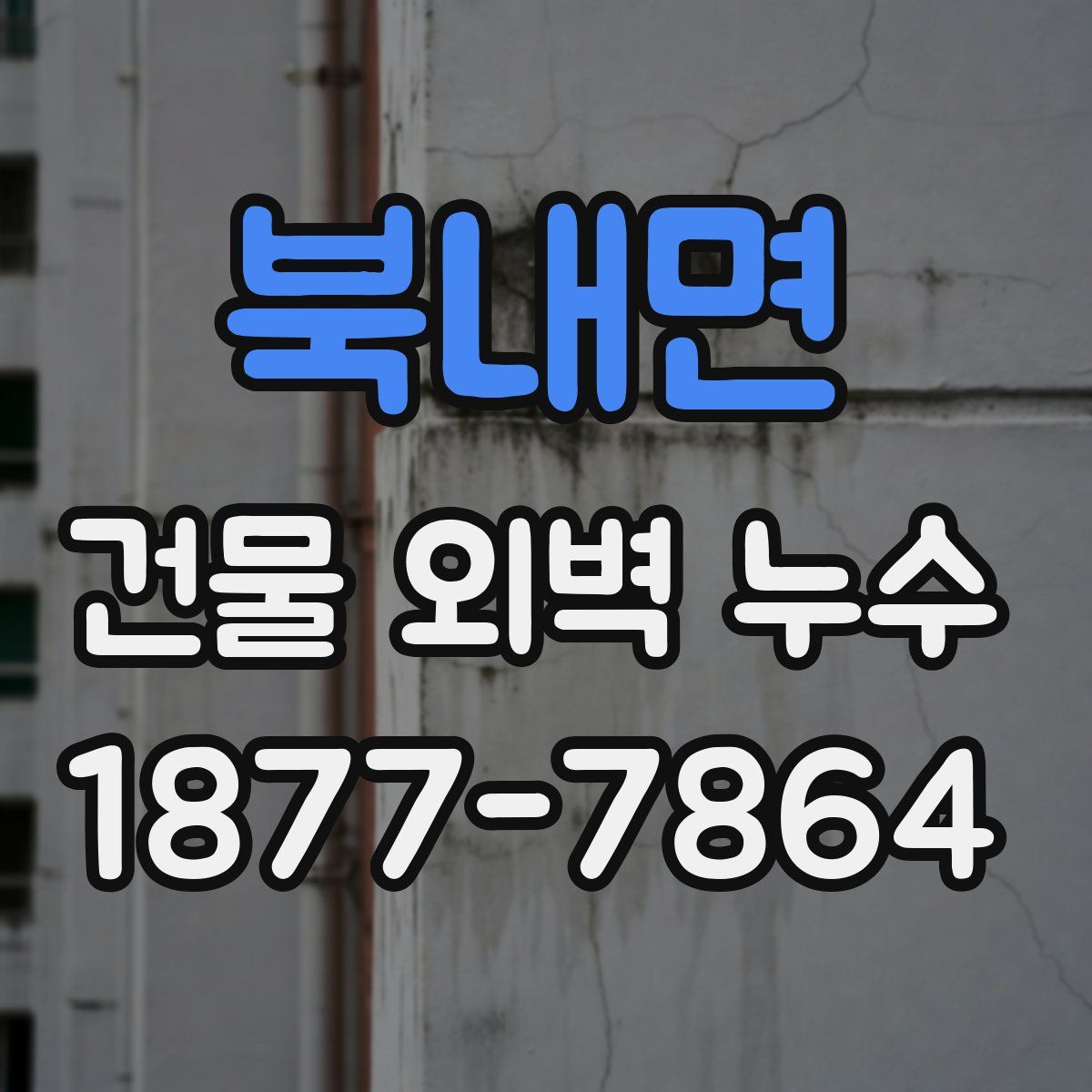 북내면 건물 외벽 누수
