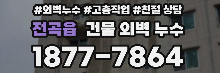 전곡읍 건물 외벽 누수