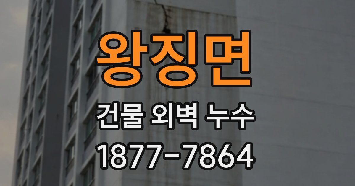 왕징면 건물 외벽 누수