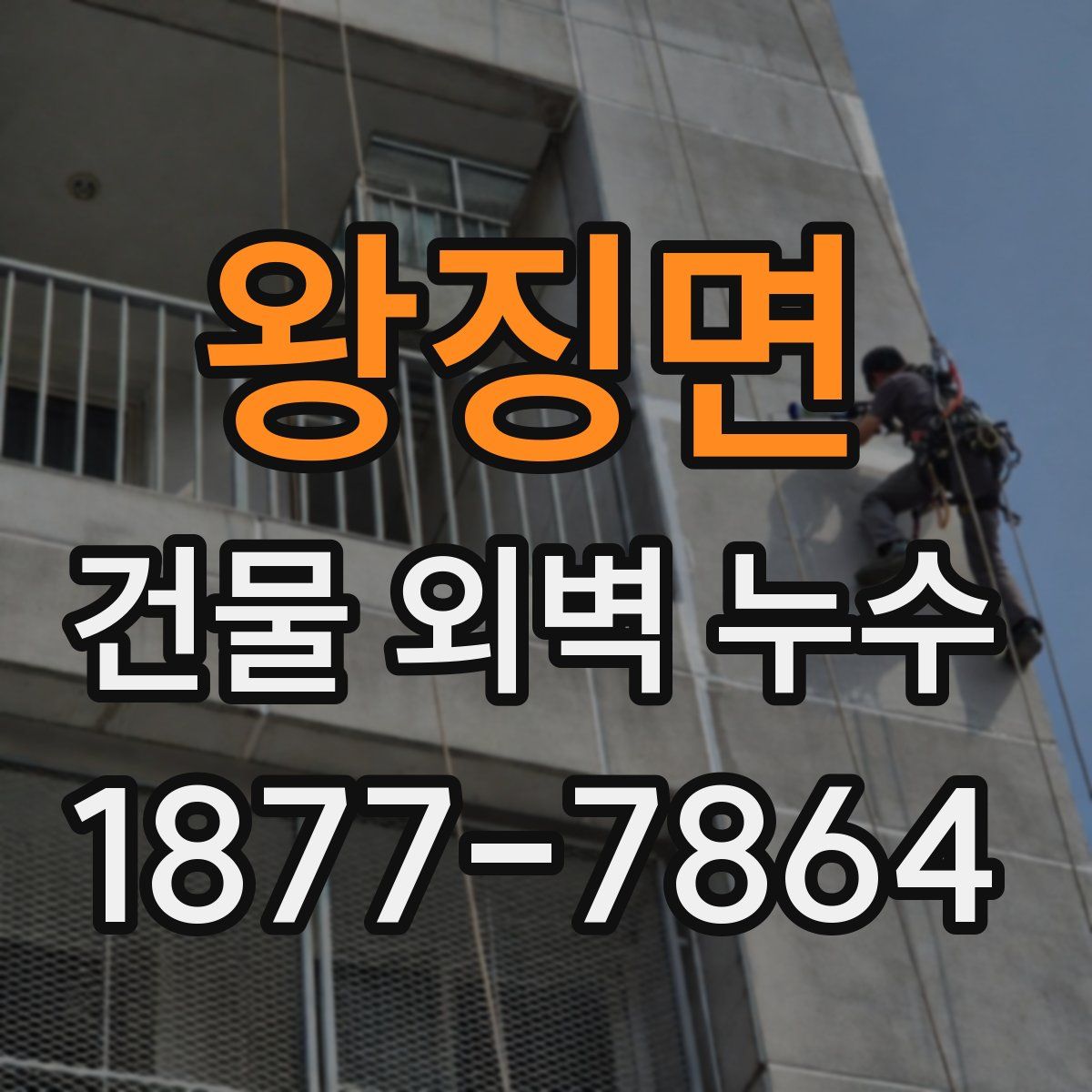 왕징면 건물 외벽 누수
