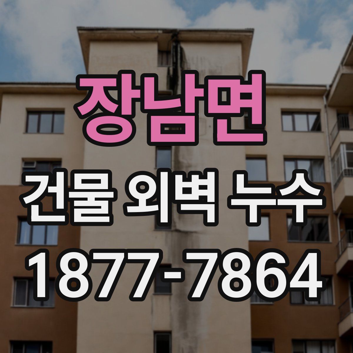 장남면 건물 외벽 누수