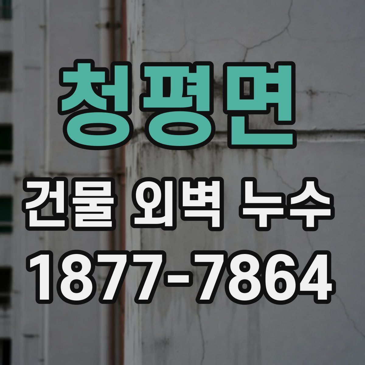 청평면 건물 외벽 누수