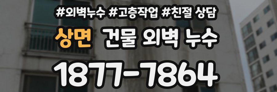 상면 건물 외벽 누수