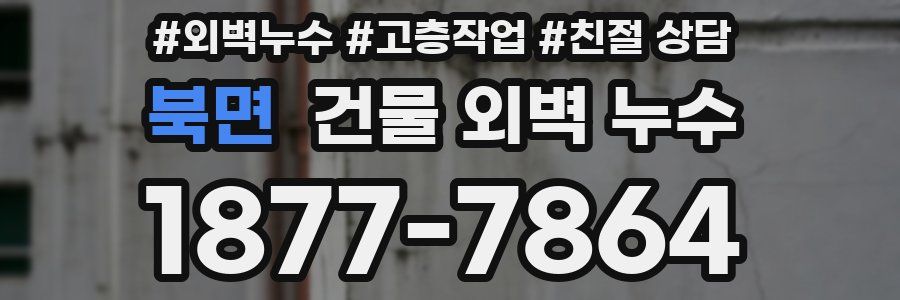 북면 건물 외벽 누수