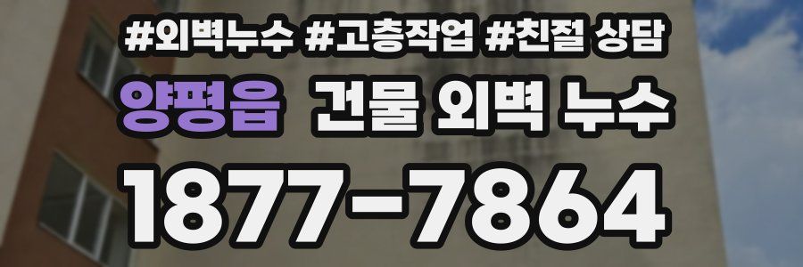 양평읍 건물 외벽 누수
