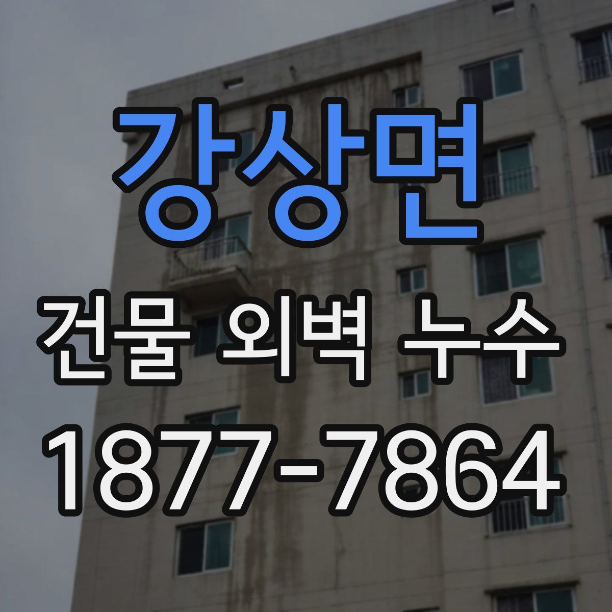 강상면 건물 외벽 누수