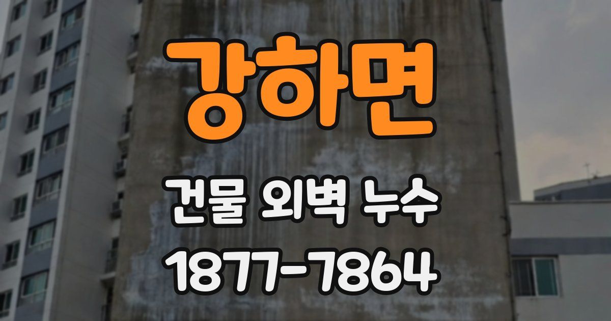 강하면 건물 외벽 누수