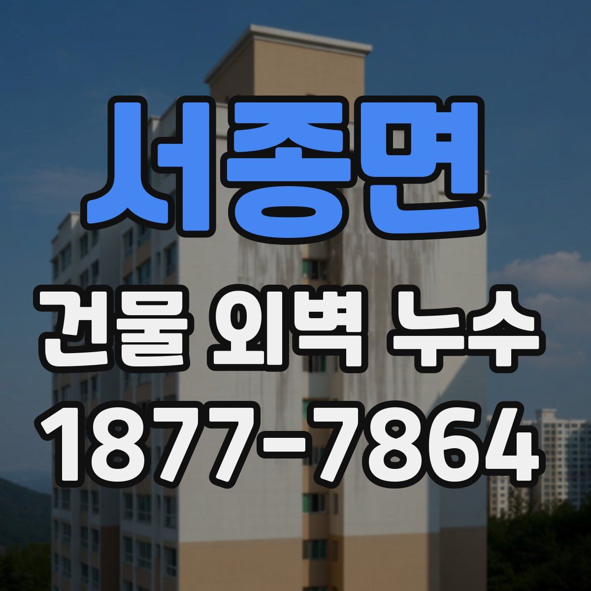 서종면 건물 외벽 누수